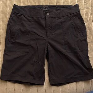 Athleta Black Performance Bermuda Shorts